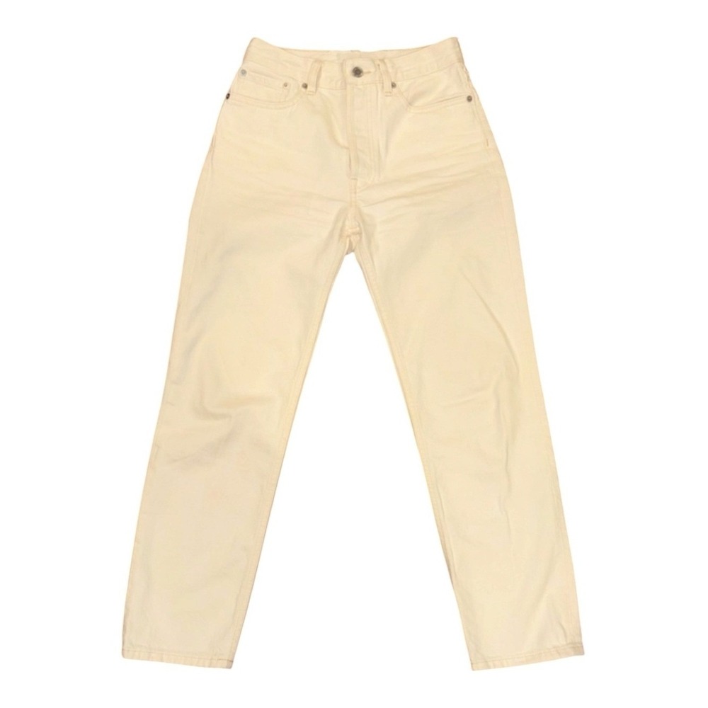 ♾️Everlane Relaxed Straight Leg Jeans Off White Bone Organic Cotton Denim 25♾️